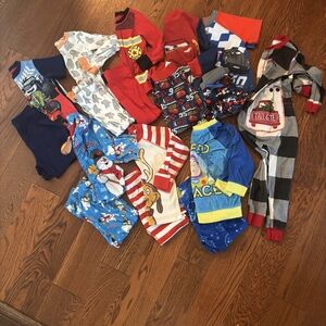 4T 9 Pairs Kids Pajama Bundle GREAT BRANDS